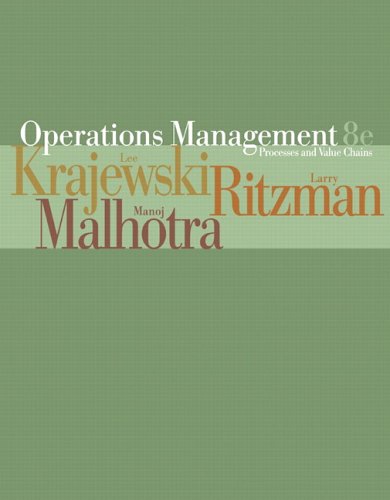 Operations Management: Processes and Value Chains, 8th edition