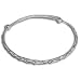 Sterling Silver Balinese Swirl Adjustable Bangle Bracelet by Sajen