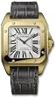 NEW CARTIER SANTOS 100 LADIES GOLD WATCH W20112Y1