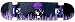 PRO Skateboard Complete KROWN Purple Flame 7.5