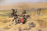 Strenuous Life - Artist: Charles M Russell - Art Print Poster Size: 26.00 by 20.00 inches