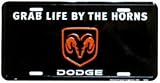 Tag City-License Plate: Dodge Grab Life By The Horns for 0-0 ALL MAKES ALL MODELS ALL