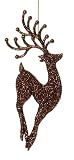 Bronze Glitter Jumping Reindeer Christmas Ornament #2714133