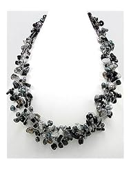 Onyx Necklace In Zinc