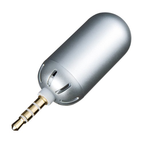 SANWA SUPPLY MM-MCSP1SV 小型スピーカーマイク シルバー