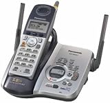 Panasonic Refurb KXTG5431S 5.8GHz Cordless Phone,Digital Answering Device,White