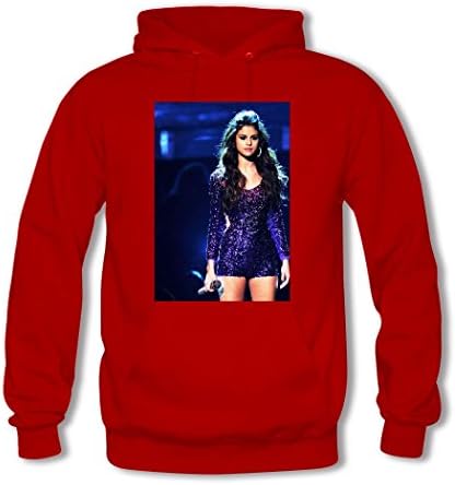 Customhoody diy Selena Gomez Men's Classic Hoodie - Red