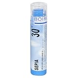 Boiron Homeopathic Medicine Sepia, 30C Pellets, 80-Count Tubes (Pack of 5)