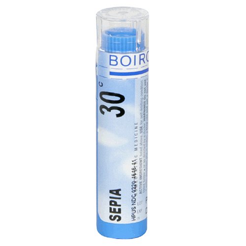 Boiron Homeopathic Medicine Sepia, 30C Pellets, 80-Count Tubes (Pack of 5)