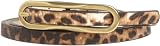 Jessica Simpson Womens 3/8 Inch Elongated Buckle Super Skinny Belt