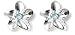 Sterling Silver and Blue Topaz Flower Earrings by Zina