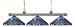 Z-Lite 100703AB-D16-1 Dragonfly 56-Inch 3-Light Billiard / Island Fixture with Tiffany Shades