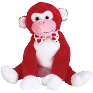 Amazon.com: Ty Beanie Babies Valentine - Monkey: Toys & Games