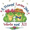 Friend-Warts & All/Frog Adult T-Shirt