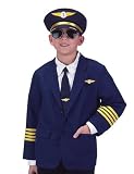 Jr. Airline Pilot with Cap, size 8/10