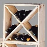Wine Cellar Innovations Country Pine Wine Cube 24-bottle
