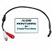 VideoSecu High Sensitive Audio External Amplified Microphone for CCTV Security Camera with Free Warning Decal WD6