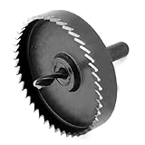 uxcell ホールソー ドリルビット グレー HSS 70mm メタルホールカッター用 コンパクト設計