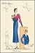 Art Poster, Sunday Dress in Periwinkle and Magenta - 18.75 x 27.5