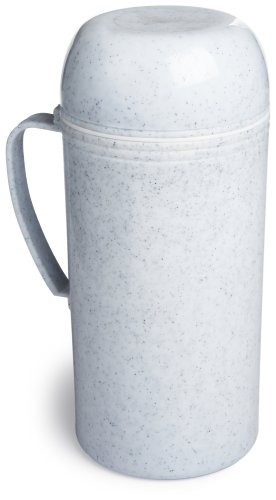 Glass Insulated Food Bottle with Fork/Spoon Combo, 34 Ounce