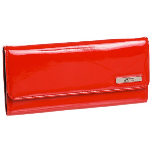 Kenneth Cole Reaction Women's Patent Tri Me A River Wallet w/ Logo Lining