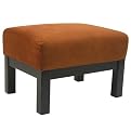 Milano Rust & Black Ottoman