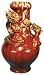 Chinese red dragon vase - ceramic