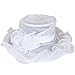 Women Kentucky Derby Church Dress Organza Hat Wide Brim Flat Hat (8 Colours)