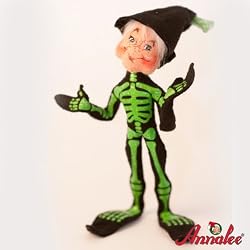 9" Green Skeleton Elf By Annalee