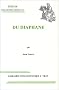Du diaphane : Image, milieu, lumi�re dans la pens�e antique et m�di�vale