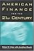 American Finance for the 21st Century Cover