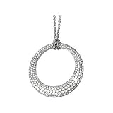 14K White Gold Diamond Necklace - 3.00 Ct.