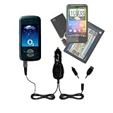 Double Car Charger with tips including a tip for the O2 XDA Stealth - uses Gomadic TipExchange Technology