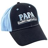 Papa Grandkids Biggest Pushover Two Tone Blue Baseball Style Cap