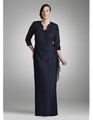David's Bridal Bridesmaid Dresses 3 4 Sleeve Jaquard Jacket Dress Style... by David's Bridal