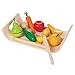 PlanToys Assorted Fruits and Vegetables (Solid Wood Version)