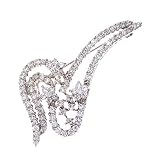 Sterling Silver C.Z. Diamond Pin Brooch