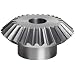 Boston Gear OA Series Miter Gear, 1:1 Ratio, 20 Degree Pressure Angle, Straight Miter, Plain Bore, Cast Iron