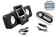 Portable Stereo Speaker (Black) + FM Transmitter for Microsoft Zune Player Incl. DBROTH Microfiber Cleaning cloth