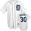 Magglio Ordonez White Majestic MLB Home Replica Detroit Tigers Jersey - Small