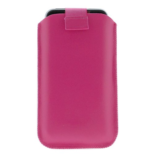 GTMax Hot Pink Universal Vertical Soft Pouch Case for BlackBerry Bold 9650 / Curve 8530 / Bold 9700 / Storm2 9550 / 8900 Curve / 8220 Pearl Flip