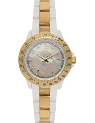 ToyWatch Heavy Metal Plasteramic Watch Collection Mini Gold White 28218-GD
