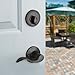 Dynasty Hardware COL-HER-100-12PR Colorado Front Door Handleset, Aged Oil Rubbed Bronze, with Heritage Lever, Right Hand