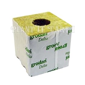 Grodan Rockwool - 4x4x4in. Cubes, 12 pack, w/holes