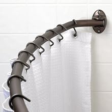 Zenith S-35601-ORB Curved Style Screw Mounted Shower Rod in Oil Rubbed Bronze