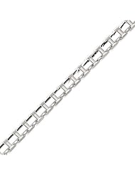Sterling Silver 6mm Fancy Box Link Chain - 8 Inch