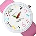 2013newestseller Pink Fashion Women Ladies Girls Quartz Bracelet Leather Wrist Watch