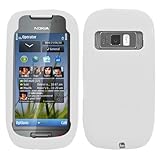 Solid White Silicone Skin Gel Cover Case For Nokia Astound C7