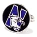 Northwestern Wildcats NCAA Logo'd Executive Cufflinks w/ Jewelry Box by Cuff Links