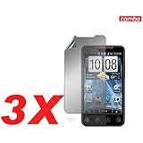 Generic Combo Screen Protector for HTC EVO 4G Sprint - Non-Retail Packaging - Clear